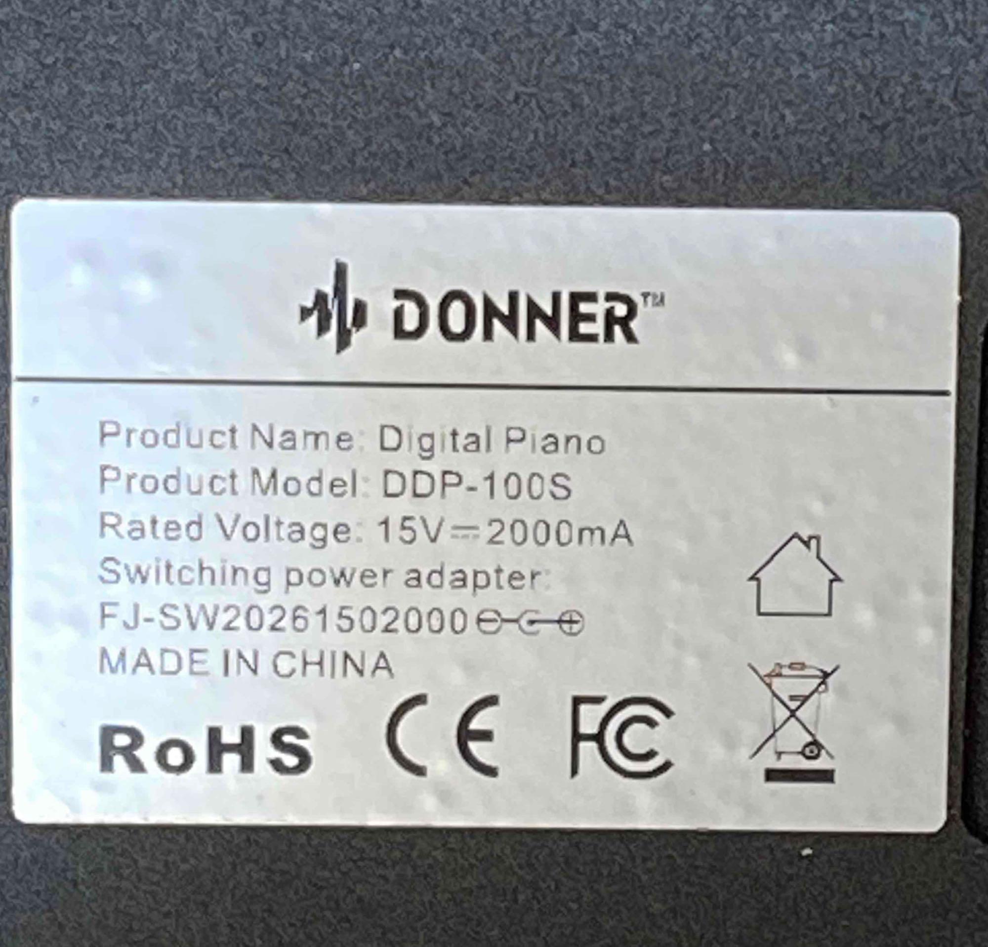 Donner DDP-100 88-Key Weighted Action Digital Piano