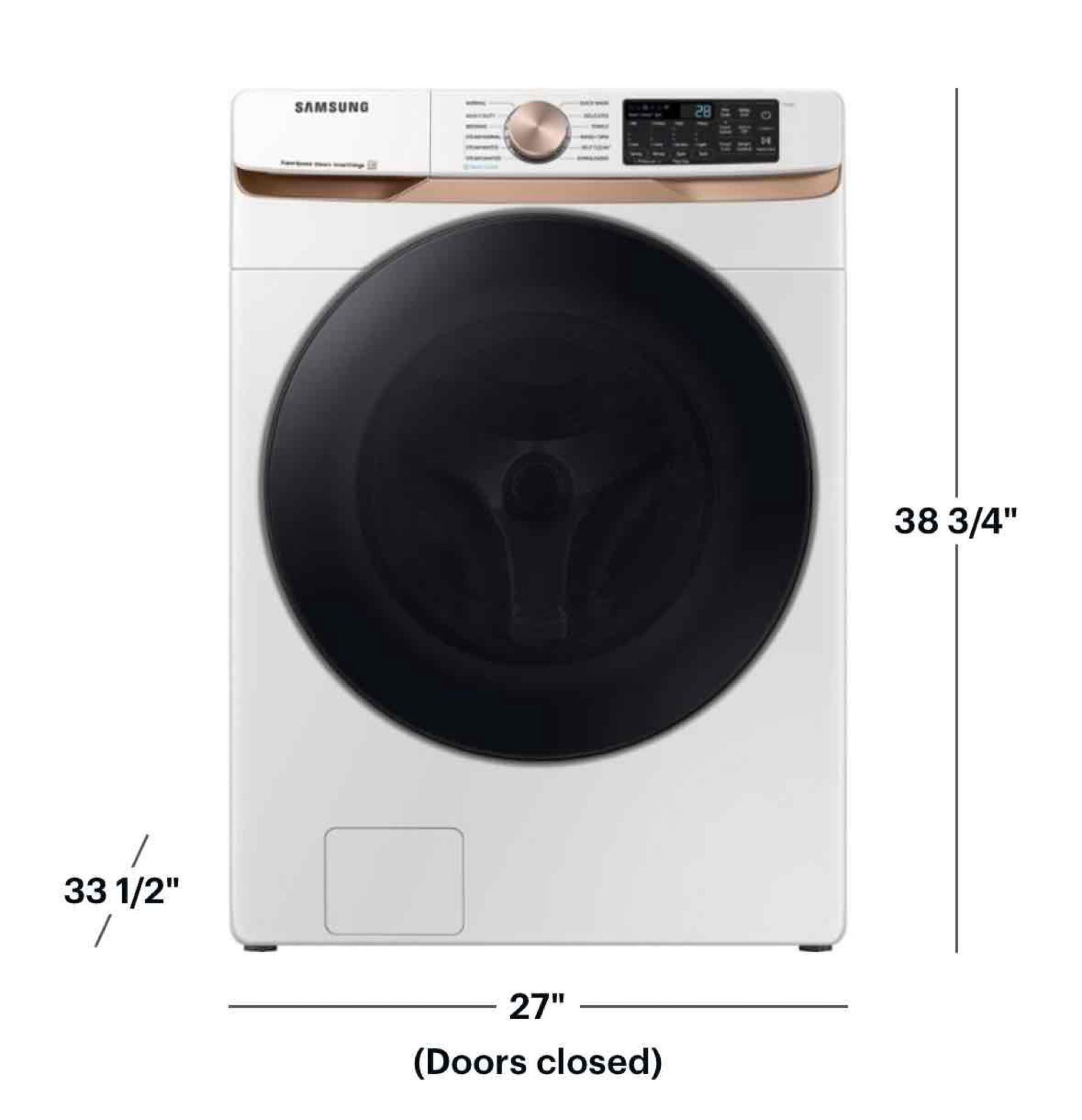 Samsung - 5.0 Cu. Ft. High-Efficiency Stackable Smart Front Load Washer