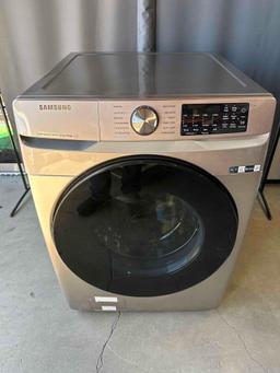 Samsung - 4.5 Cu. Ft. High-Efficiency Stackable Smart Front Load Washer with Steam and Super Speed