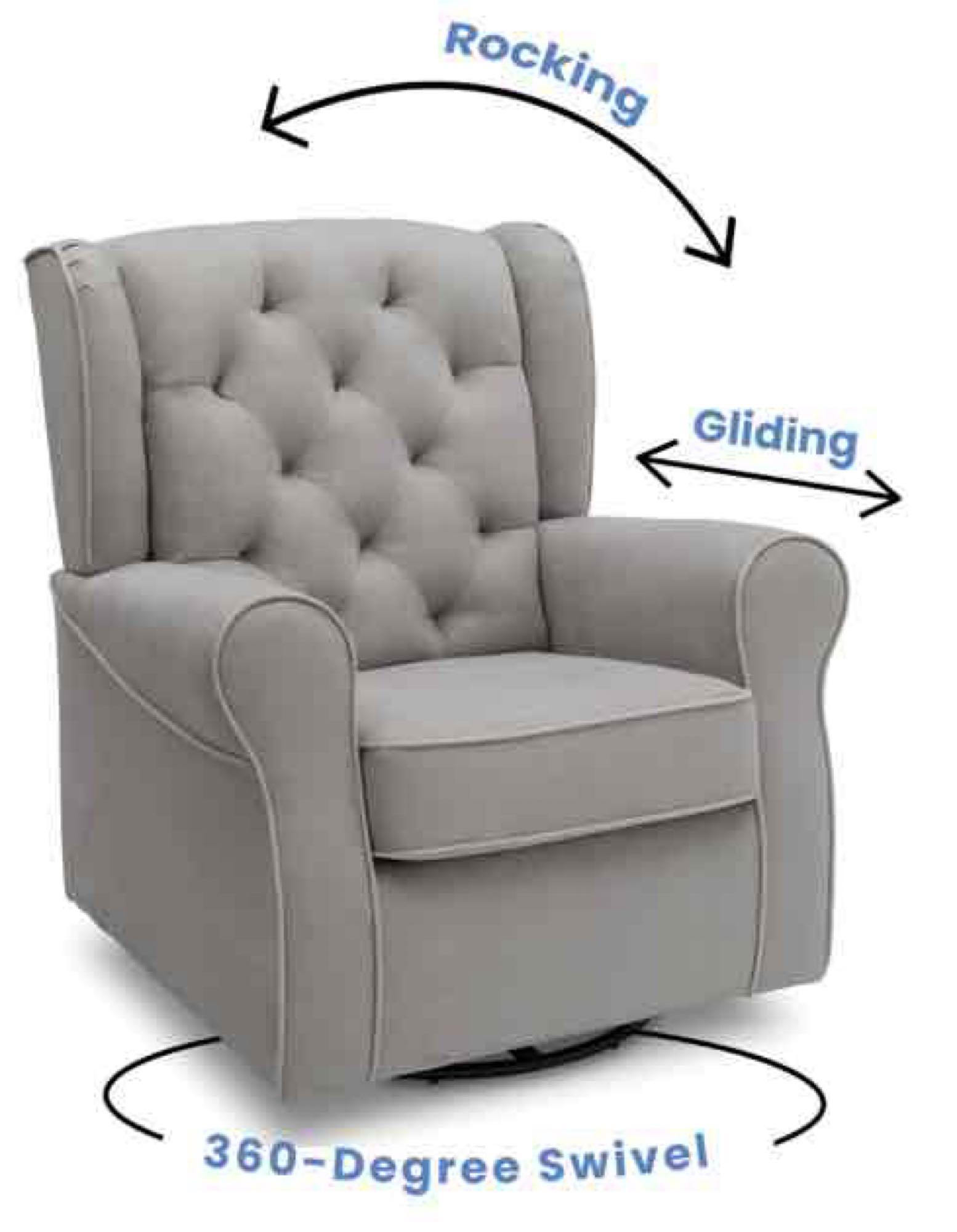 Delta Children Emerson Nursery Glider Swivel Rocker Chair