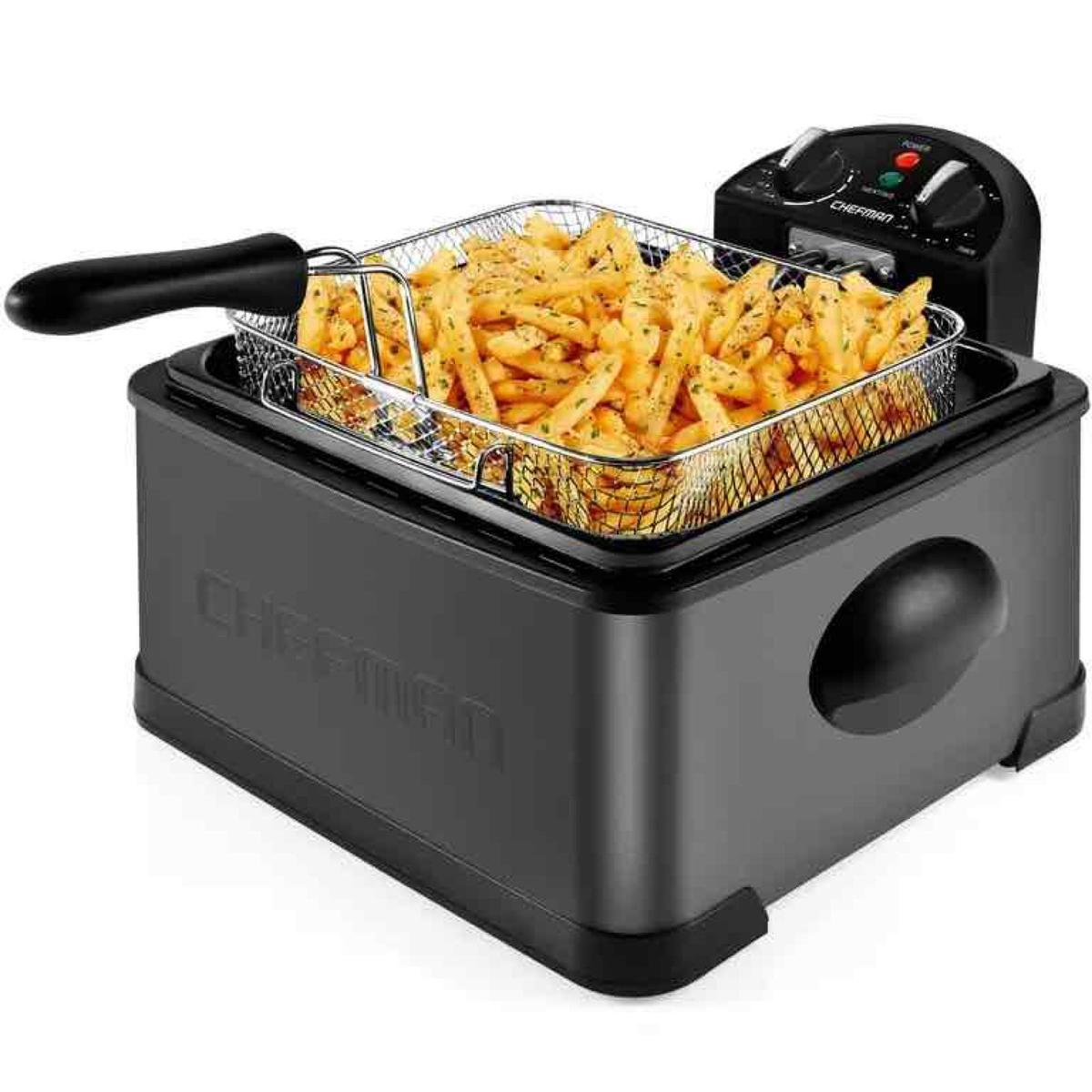 CHEFMAN Jumbo Size Deep Fryer With Temperature Control...