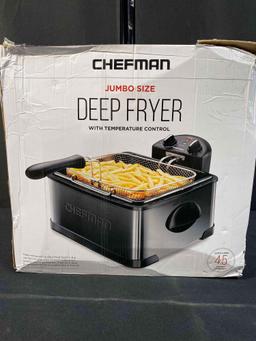 CHEFMAN Jumbo Size Deep Fryer With Temperature Control...