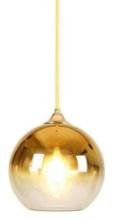 MZSUS Gradient Gold Glass Globe Pendant Light