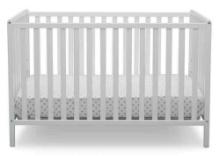 Delta Children Heartland 4-in-1 Convertible Crib Bianca White