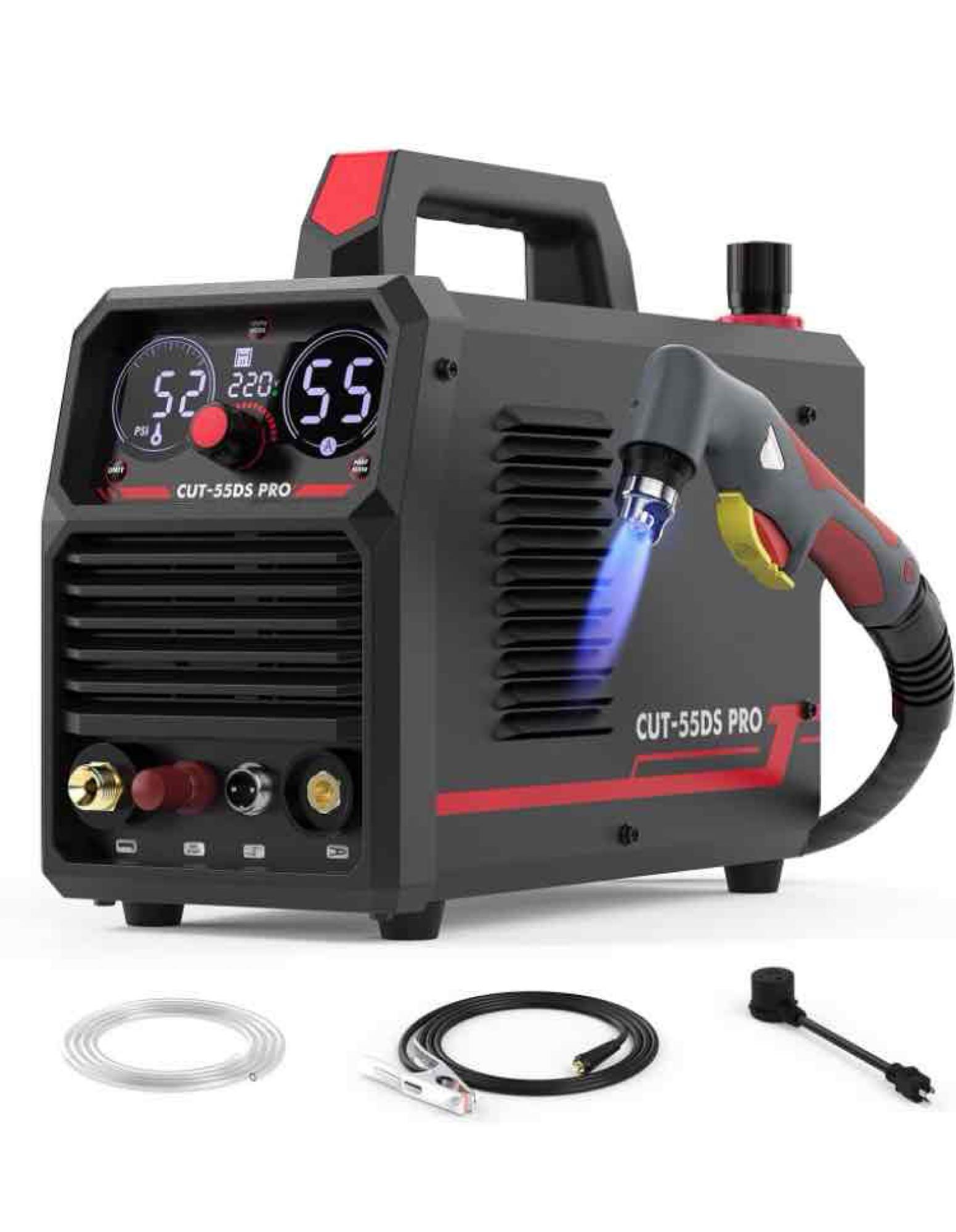YESWELDER 55 Amp Plasma Cutter Non-High Frequency, Screen Display Non-Touch Pilot Arc, Digital DC