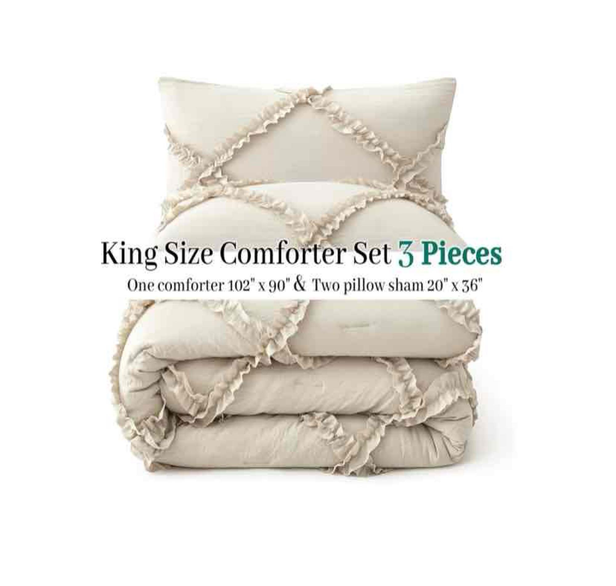 Comforter Set King Size ? 3 Piece