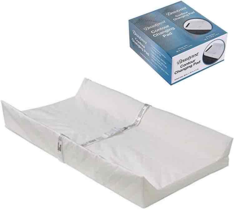 Delta Children Beautyrest Foam Contoured Changing Pad with Waterproof Cover