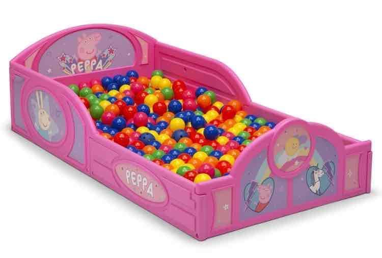 Peppa Pig Plastic Sleep and Play Toddler Bed