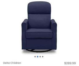 Delta Children Clair Slim Nursery Glider Swivel Rocker Chair