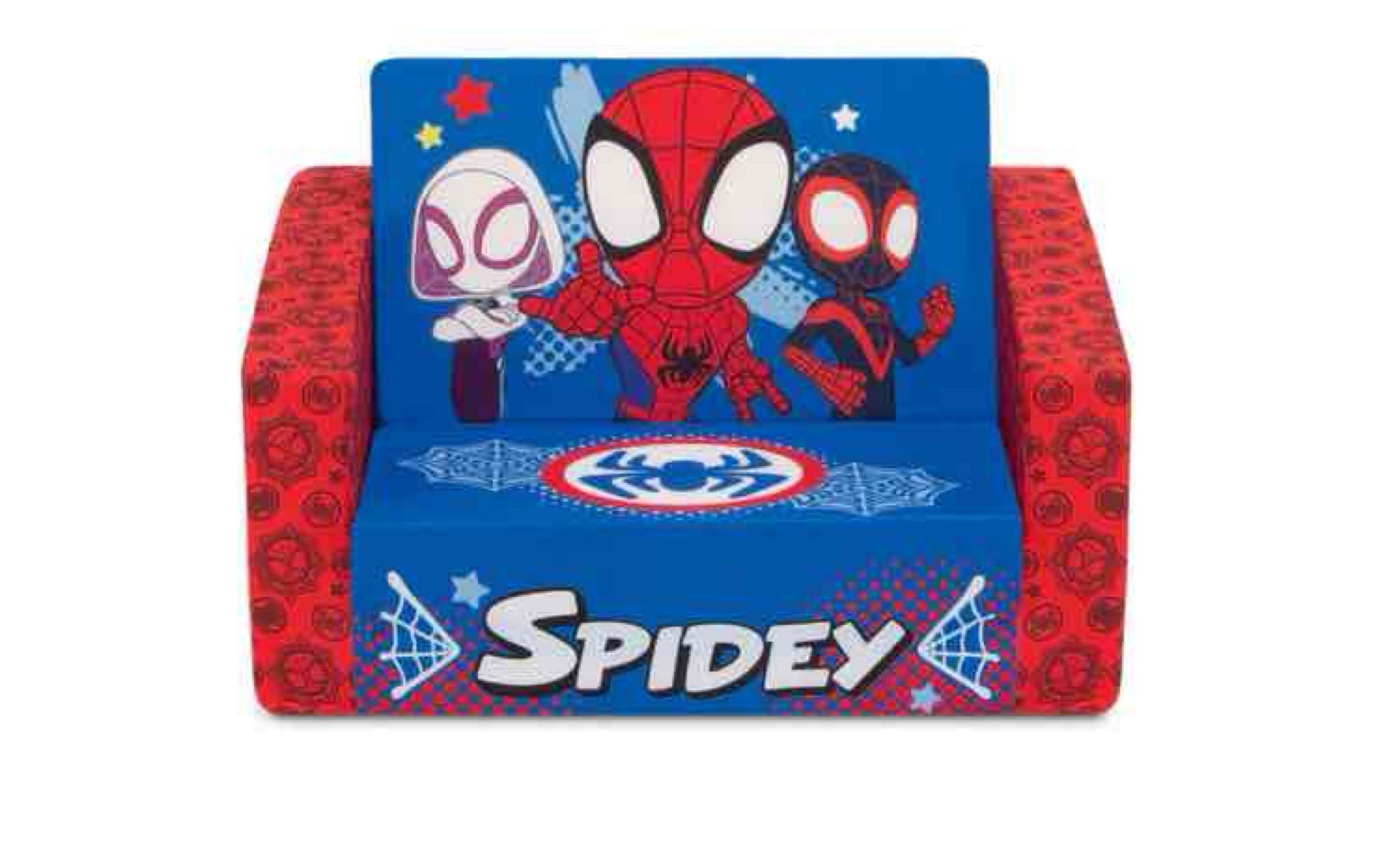 Delta Children Marvel Spidey and His Amazing Friends Cozee Flip-Out Chair - 2-in-1 Convertible Chair