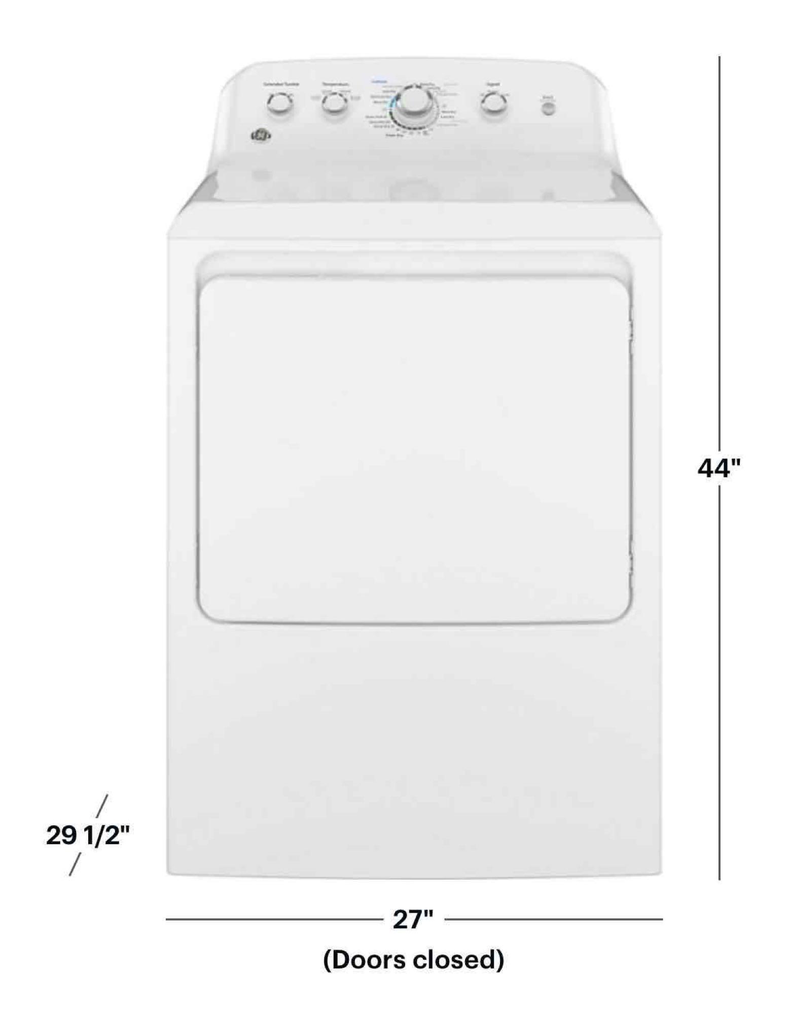 GE - 7.2 Cu. Ft. Electric Dryer - White