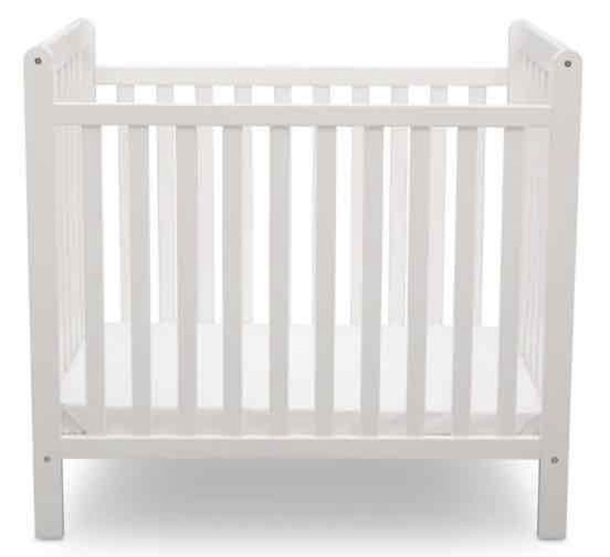 Delta Children Classic Mini Crib with 2.75-inch Mattress - Convertible to Twin Bed