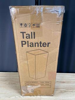 Elevens Set of 2 Tall Outdoor Planters 20 Inch