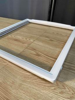 Refrigerator Shelf Frame (Without Glass) Crisper Pan Cover For Frigidaire