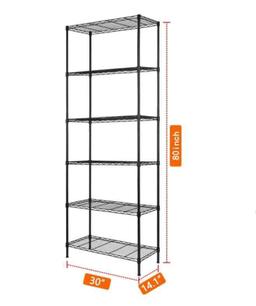 REGILLER 6-Wire Shelving Metal Storage Rack