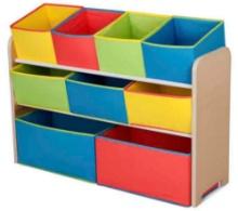 Delta Children Deluxe Multi-Bin Toy Organizer with Storage Bins