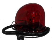 Emergency Rotating Emergency Warning Light - Red Lens