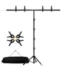 Mount dog T-Shape Backdrop Stand Kit,6.5x5ft