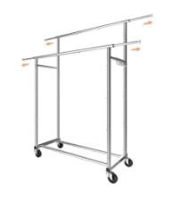 Double Rod Clothing Garment Rack