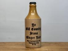 Antique Stoneware Bottle Ye Old Country Stone Ginger Beer