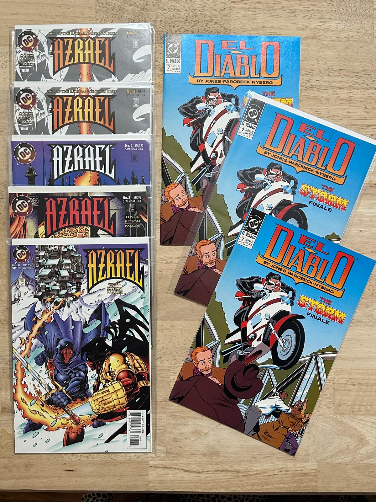 (8) Misc. DC- Azrael and El Diablo Comics