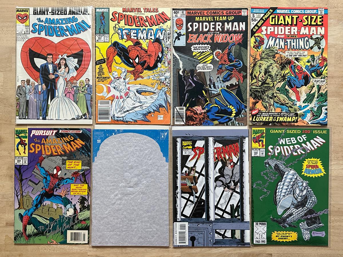 (8) Vintage Marvel Spider-Man Comics