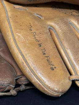 Vintage Baseball and Softball Gloves