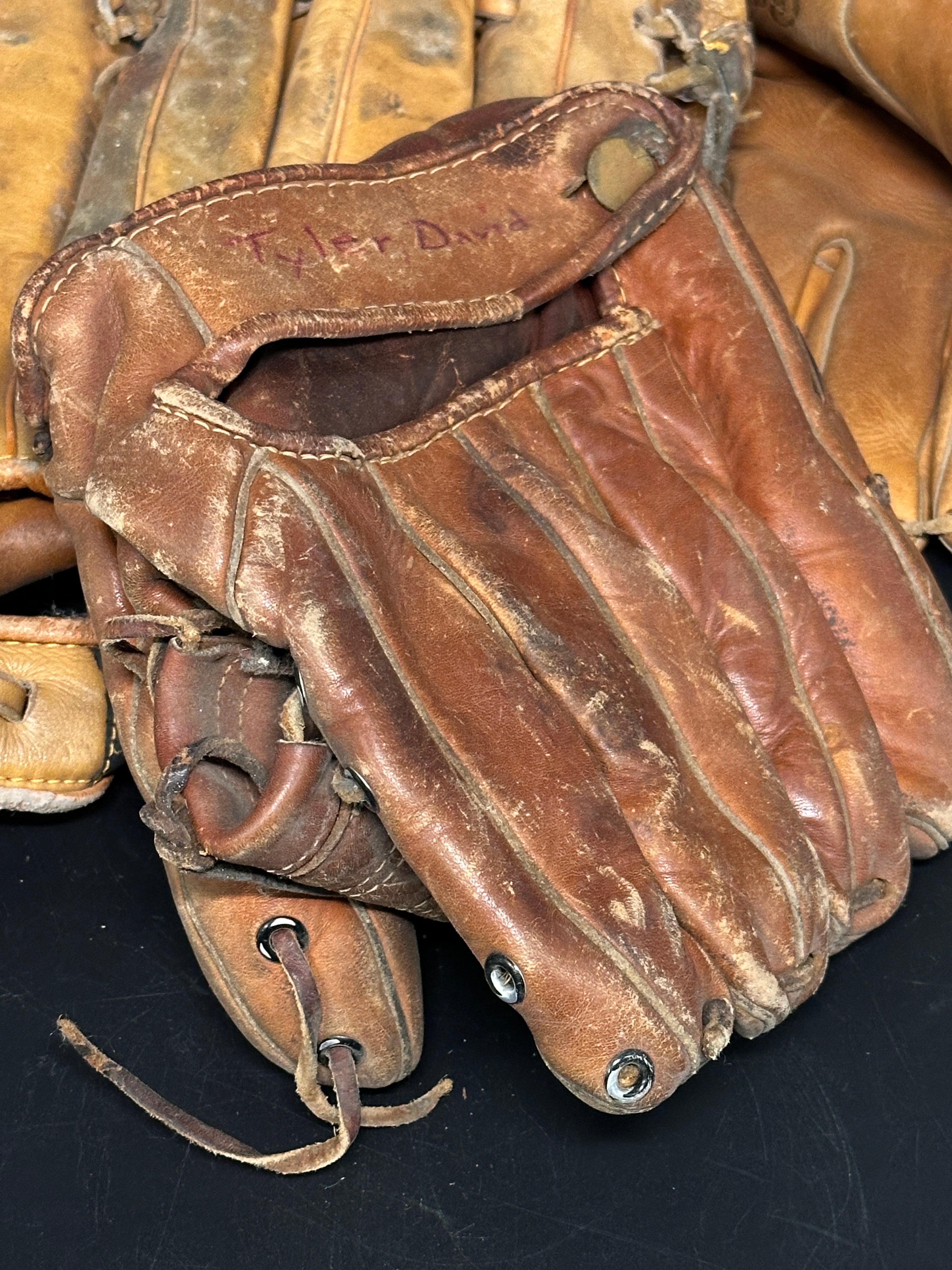 Vintage Baseball and Softball Gloves