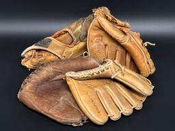 Vintage Baseball and Softball Gloves