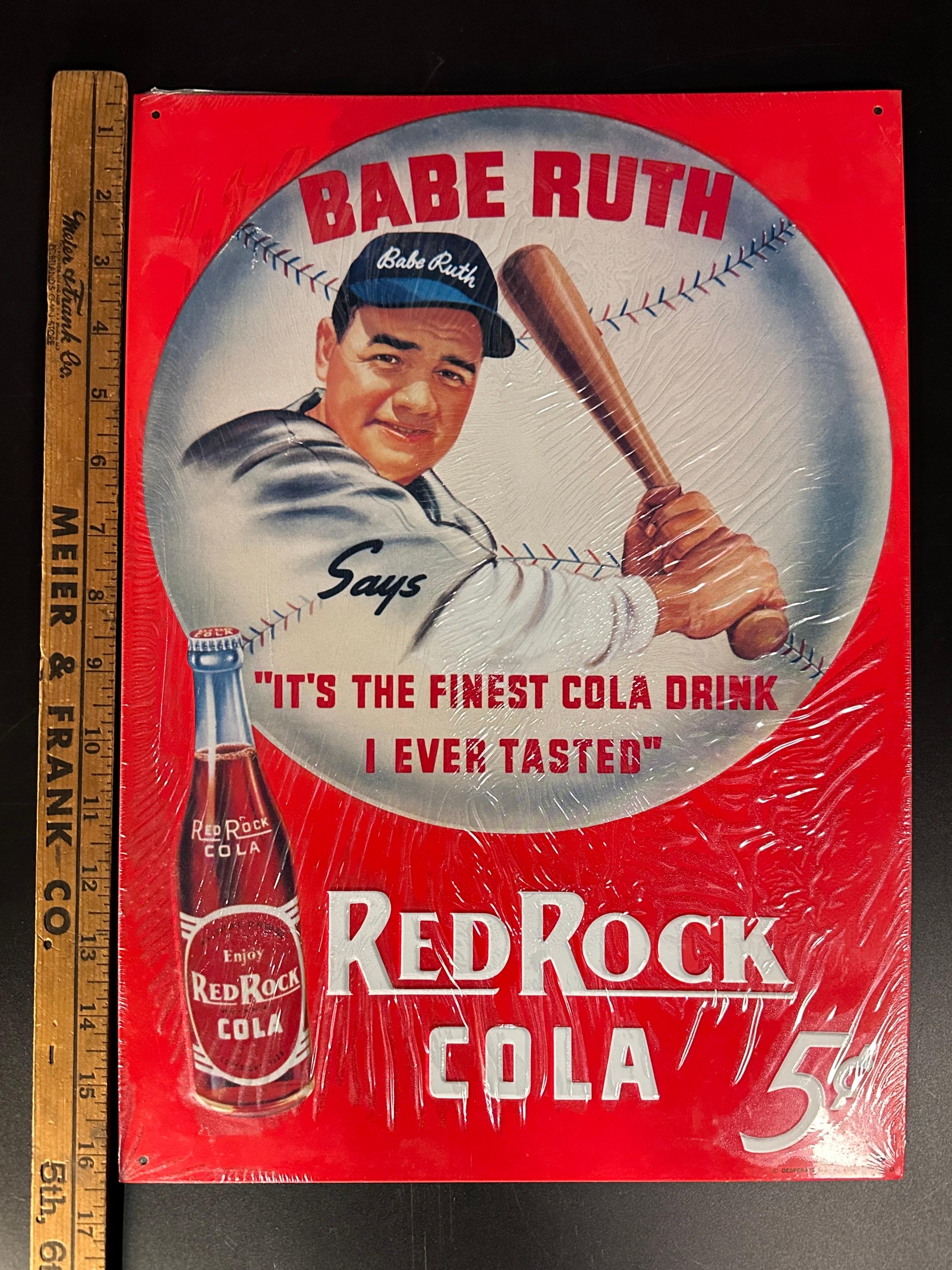 Babe Ruth / Red Rock Cola Sign