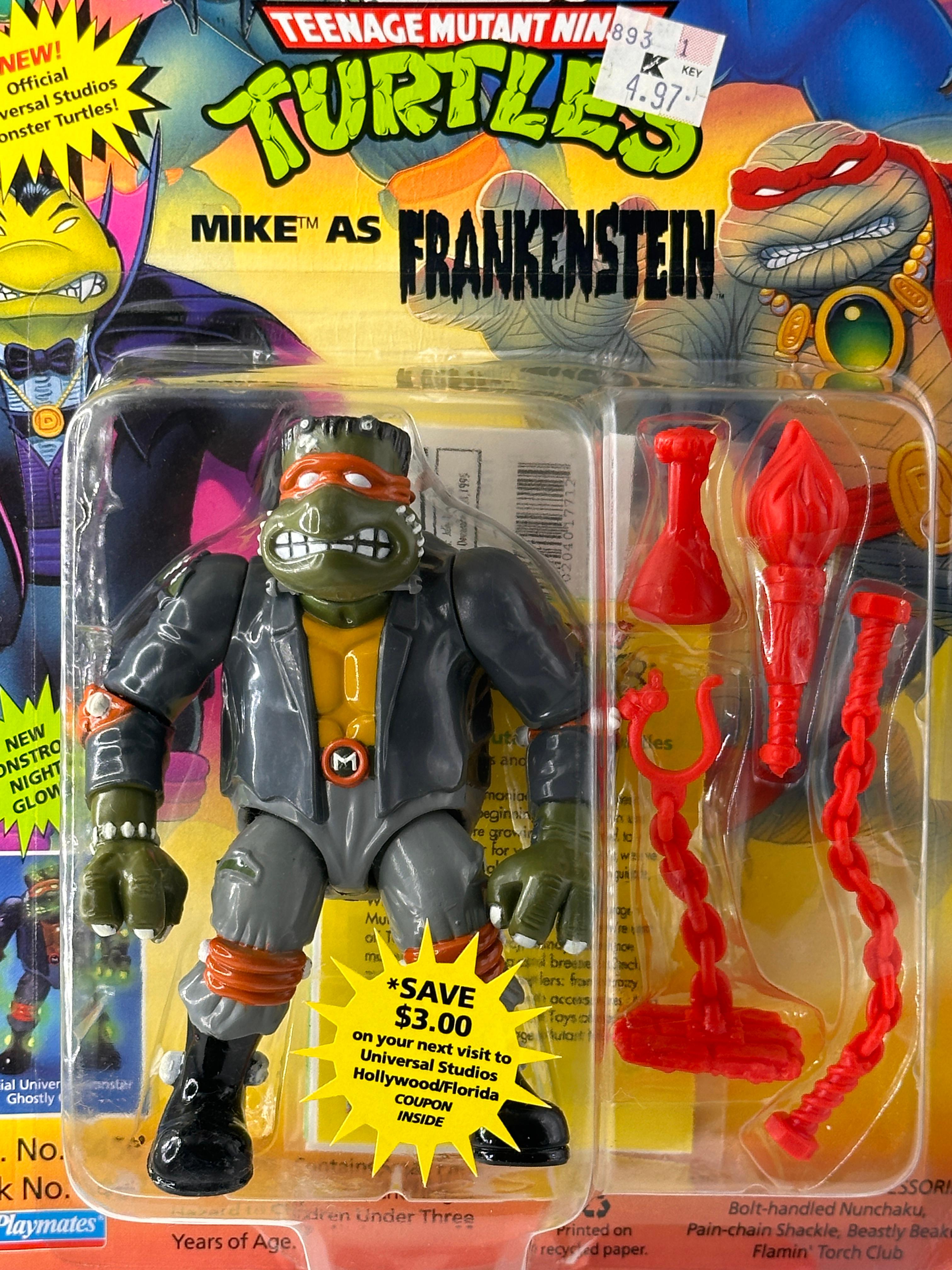 1993 TMNT/Teenage Mutant Ninja Turtles Playmates Mike as Frankenstein Action Figure