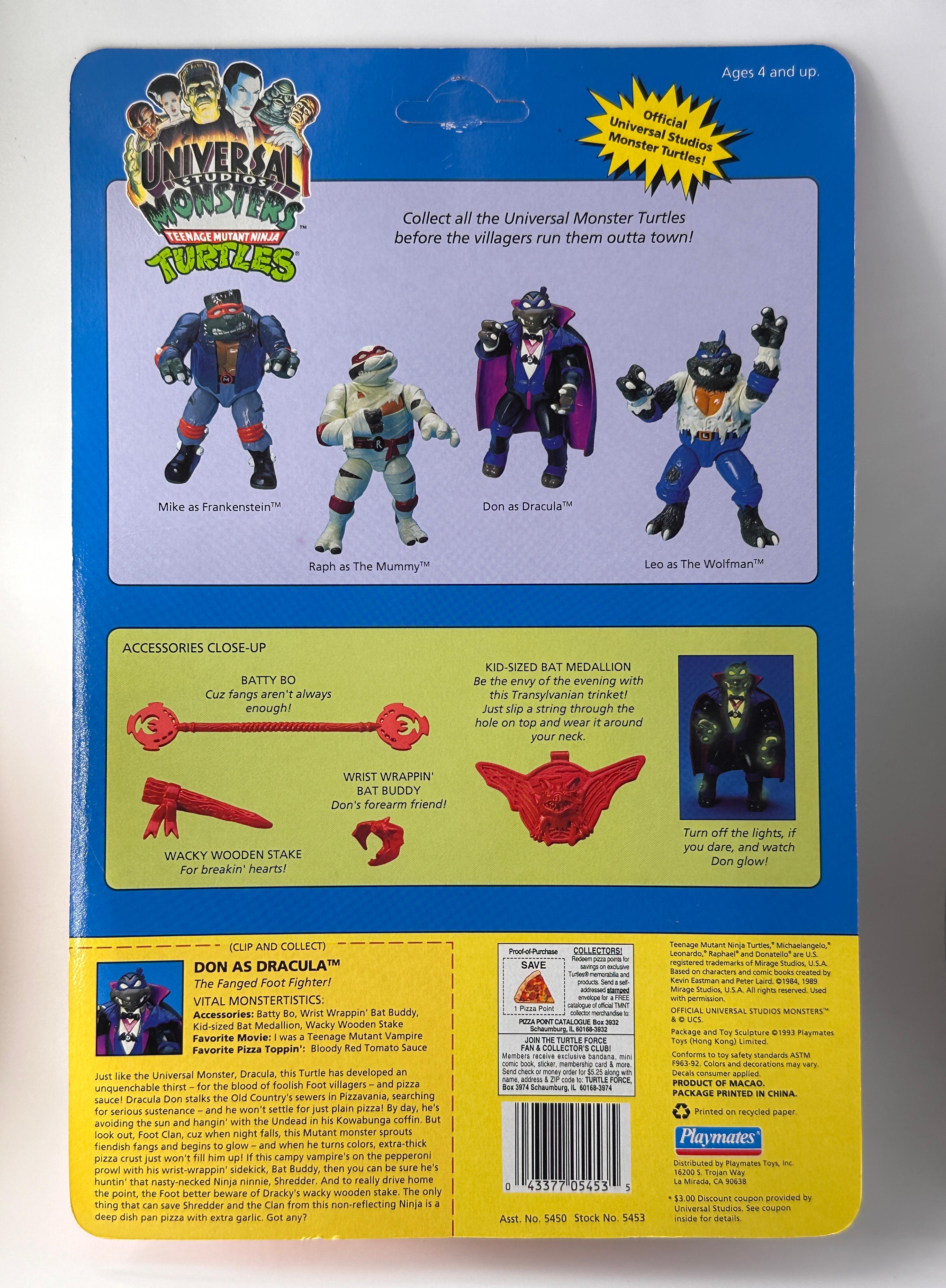 1993 TMNT/Teenage Mutant Ninja Turtles Playmates Don as Dracula Action Figure