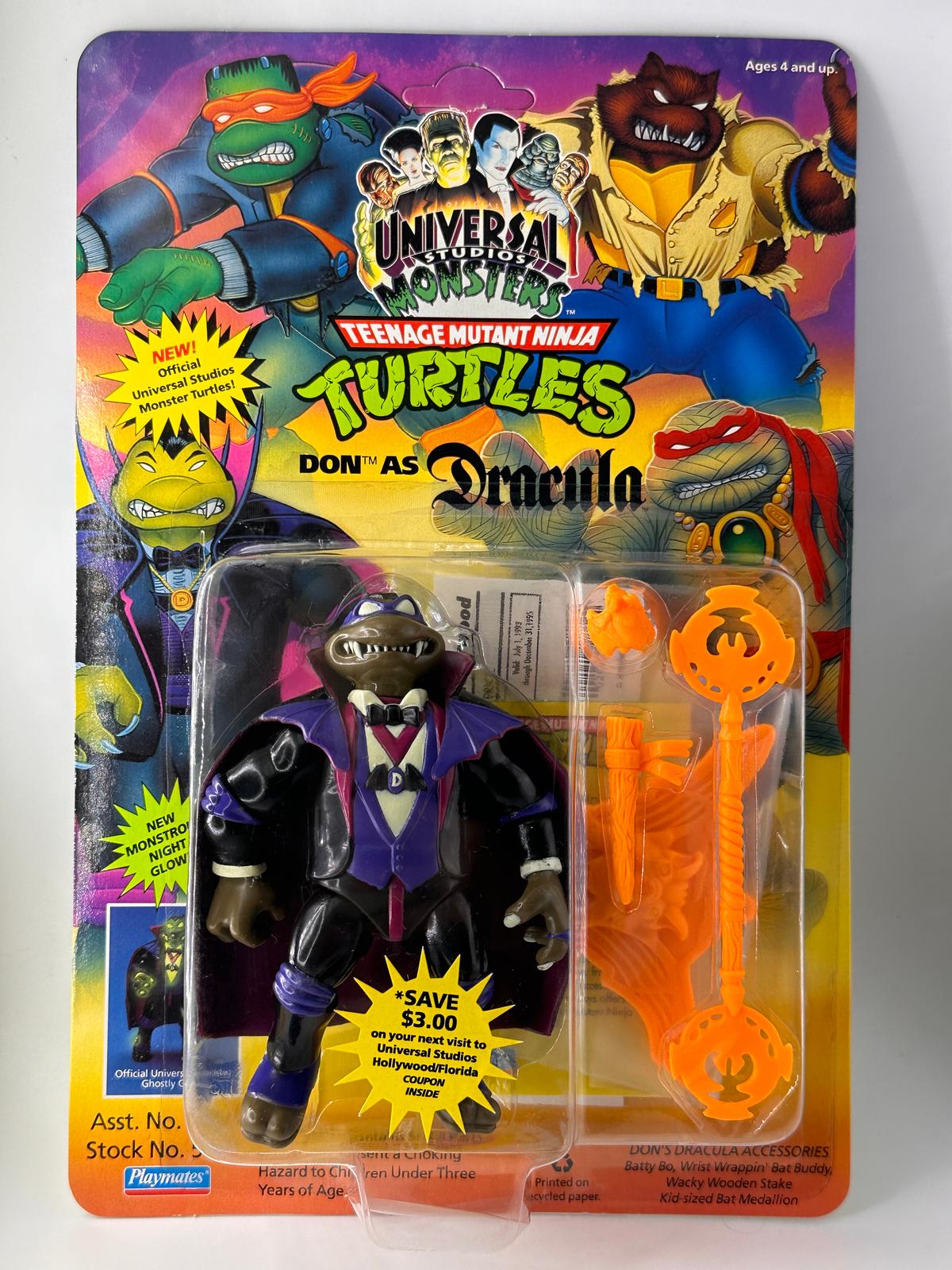 1993 TMNT/Teenage Mutant Ninja Turtles Playmates Don as Dracula Action Figure