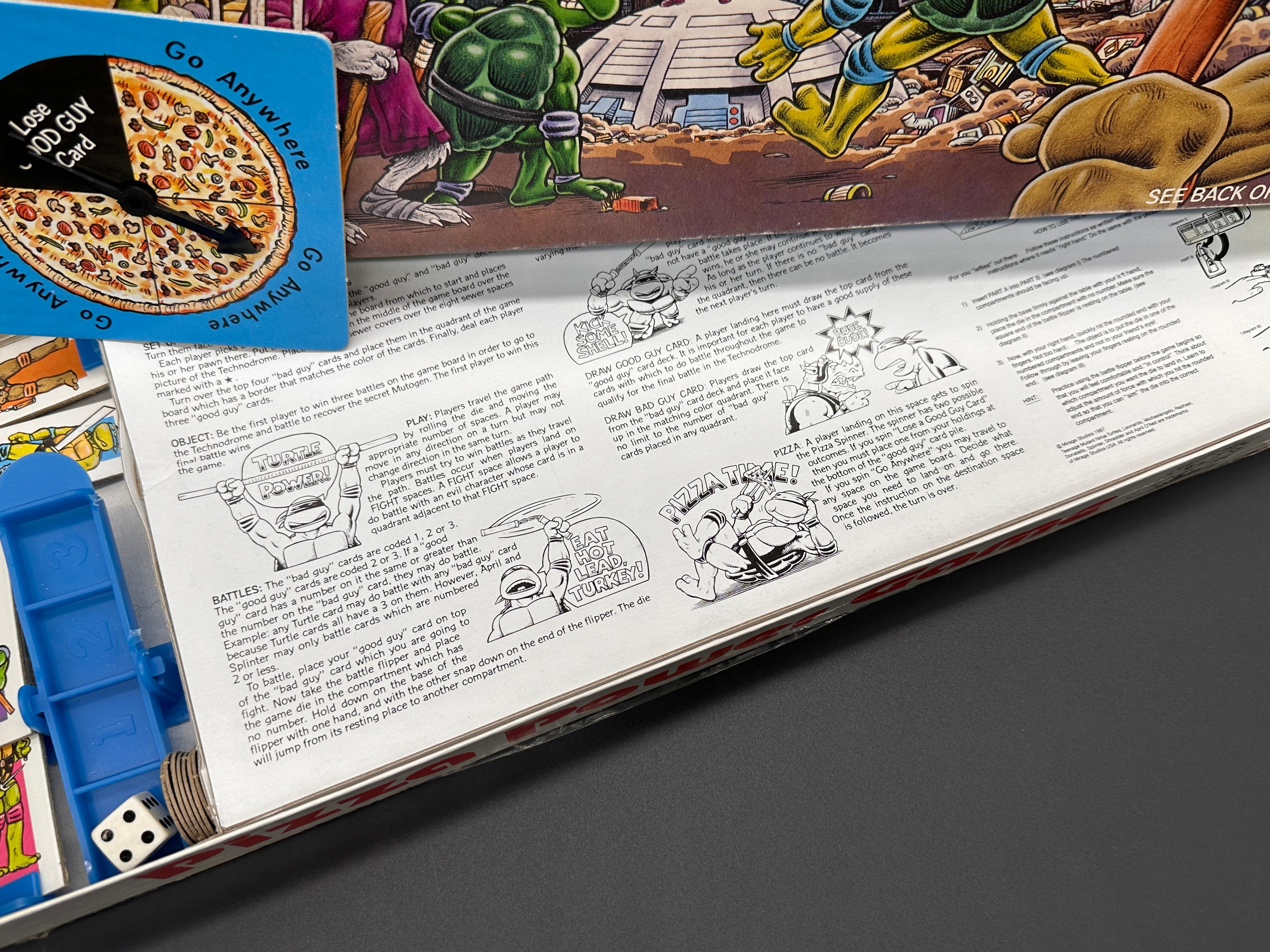 Vintage TMNT/Teenage Mutant Ninja Turtles Pizza Power Game