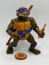 1990 TMNT/Teenage Mutant Ninja Turtles Donatello with Storage Shell Action Figure