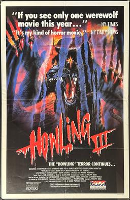 1987 Howling III Movie Poster