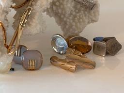 Variety of Vintage Tie Clips and Cuff Links