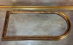 Ornate Gold Toned Framed Arch Mirror