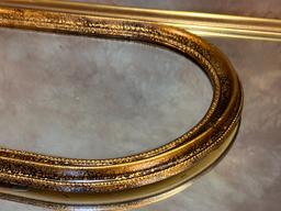 Ornate Gold Toned Framed Arch Mirror