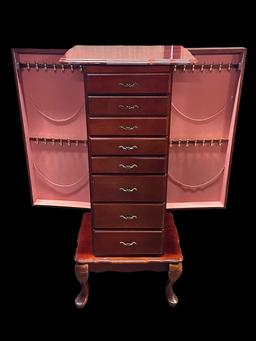 Beautiful Powell Jewelry Armoir Cabinet