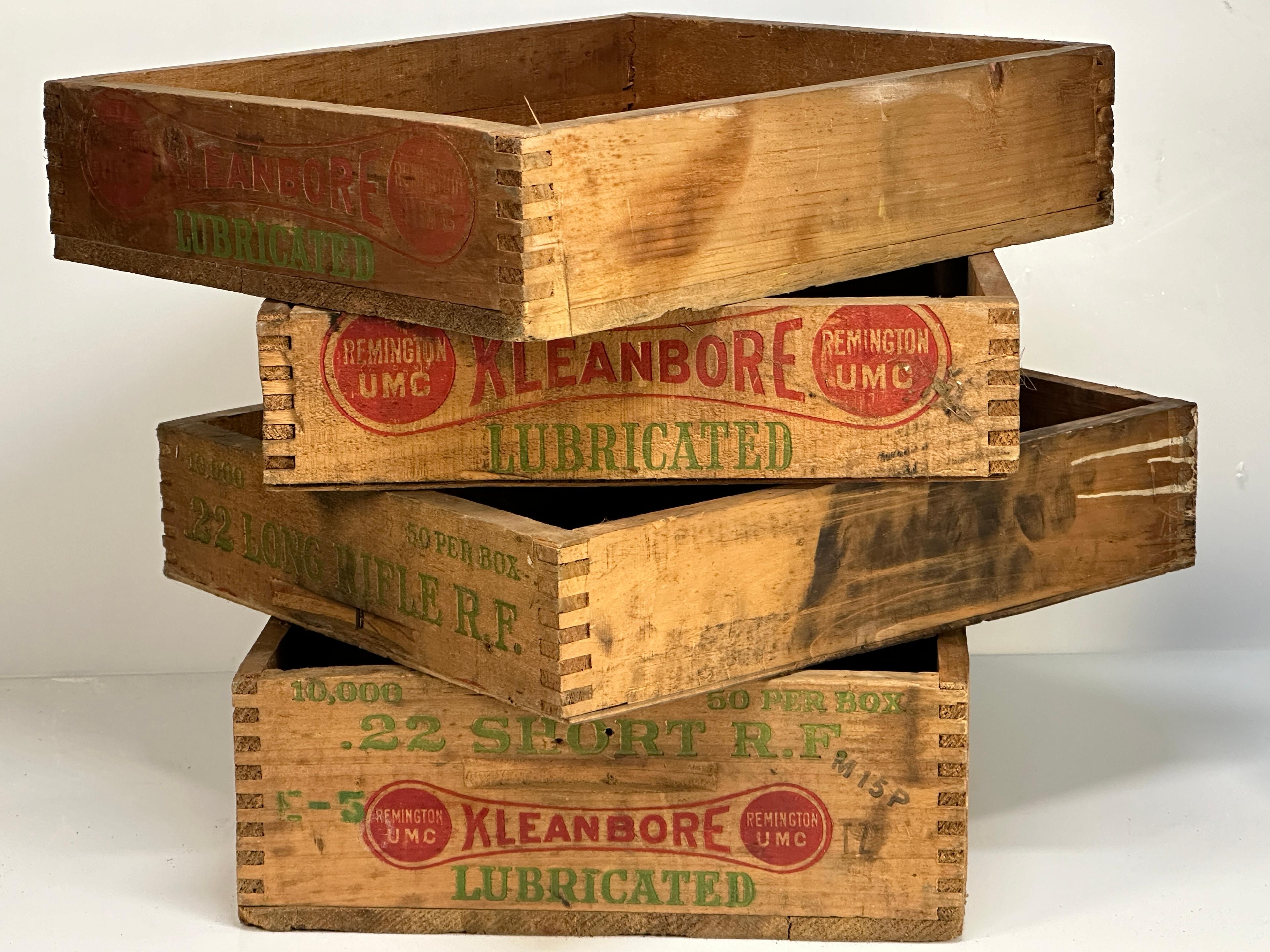 (4) Vintage Wooden Remington Wood Box/Drawers