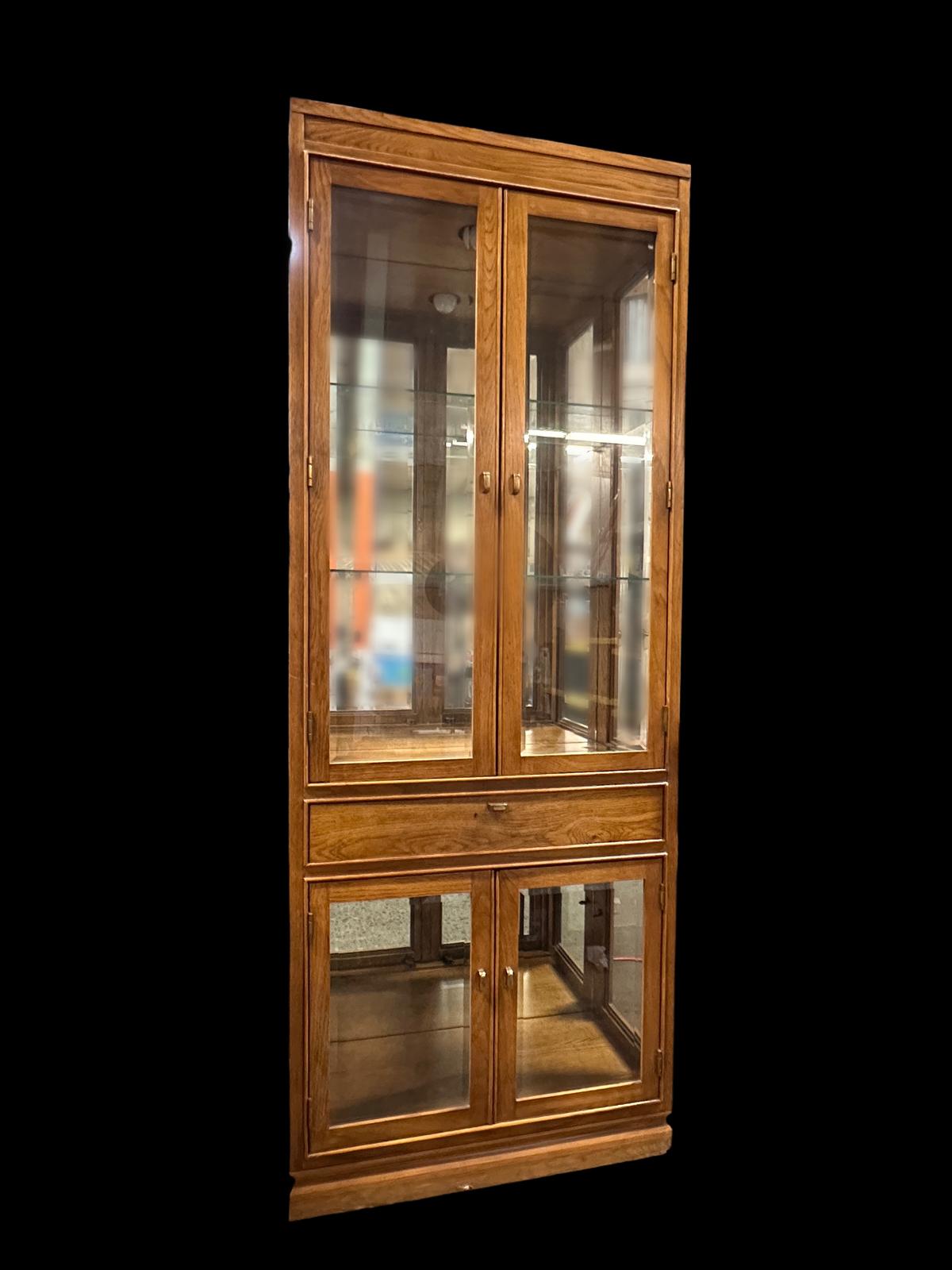 Beautiful Bernardt Lighted Display Cabinet