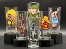 1973 Vintage Warner Bros Pepsi Glasses