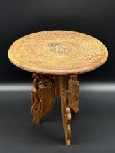 Beautiful Hand Carved Wood Accent Table