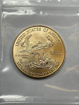 2008  US  $50 St. Gaudens Type Gold Coin