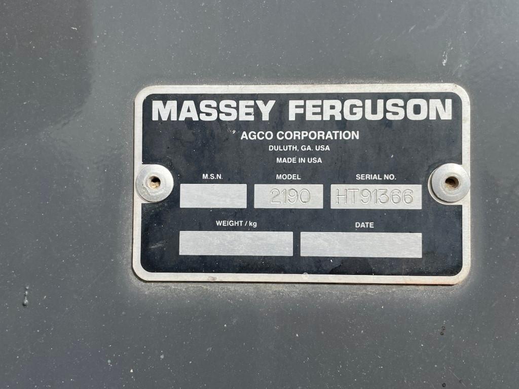 Massey Ferguson 2190 4x4 Baler