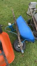 Wheel Barrow Blue