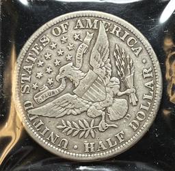 1908-D Barber Silver Half Dollar