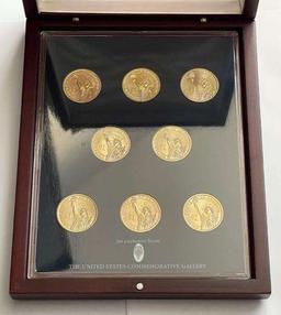 2007 U.S. Mint Presidential Dollar Display Coin Set (8-coins)