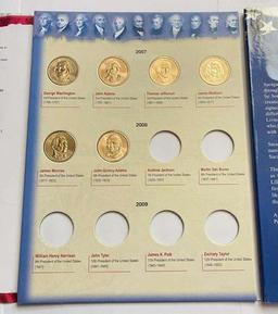 2007-2008 Presidential Dollar Collector's Folder (6-coins)